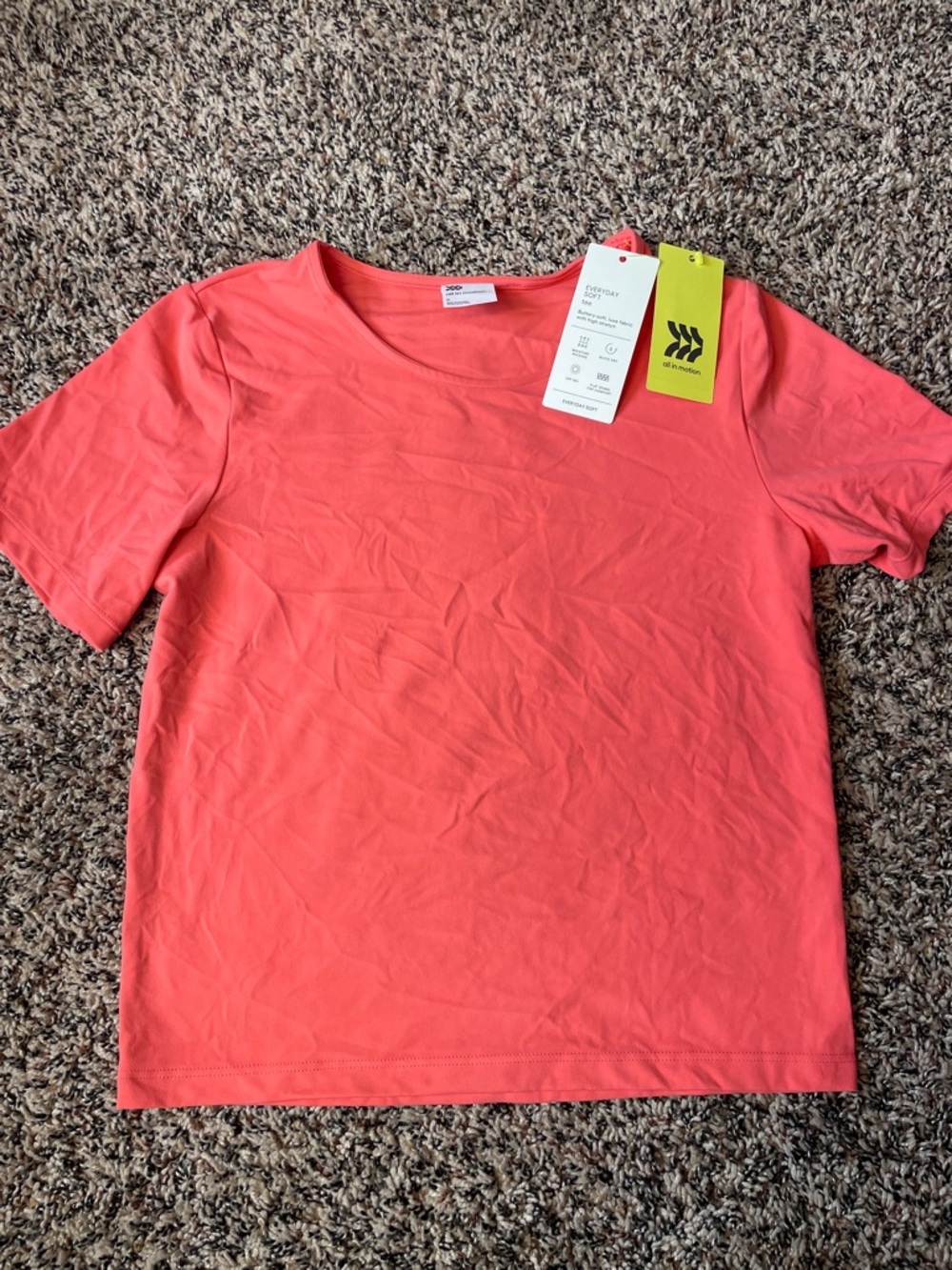 all in motion Coral Everyday Soft Tee Various Sizes | NWT